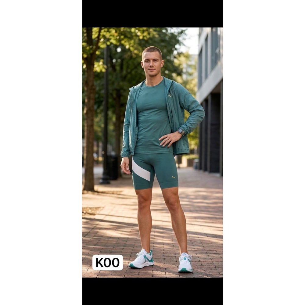 Tracksmith Allston Running Half Tights Green Sash Compression Shorts Size XS